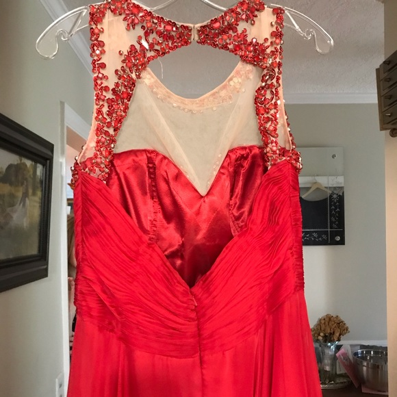 Red Ball Gown Prom Dress - Picture 4 of 5
